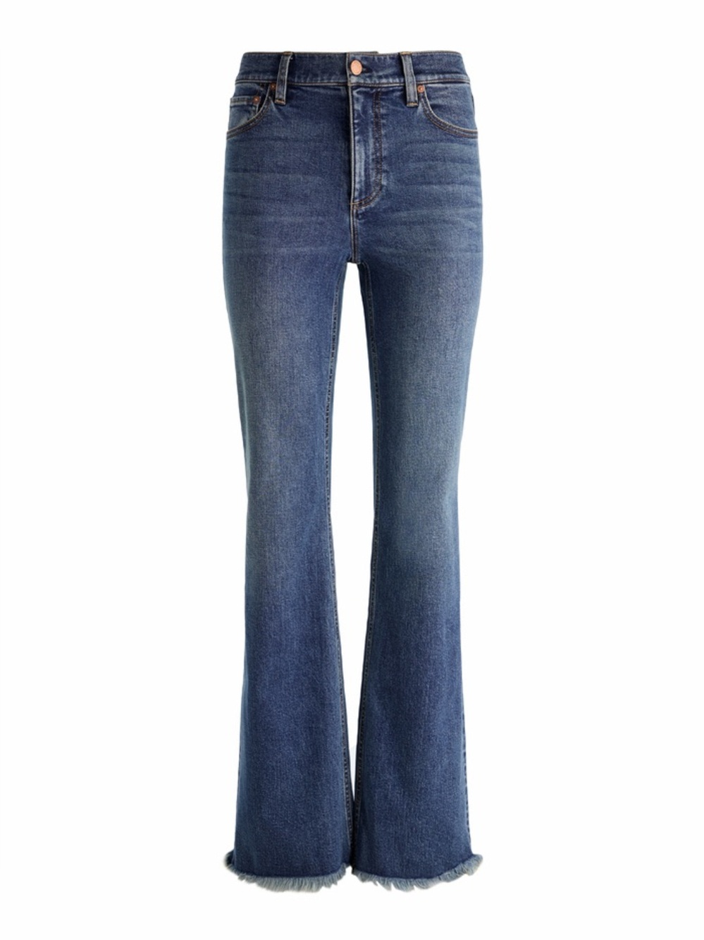 NWT Alice + Olivia Blue High-Rise Flare Jeans
